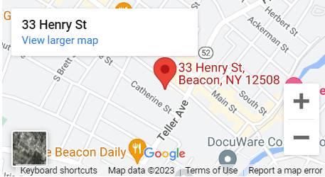 A map of beacon street with the location of 3 3 henry st.